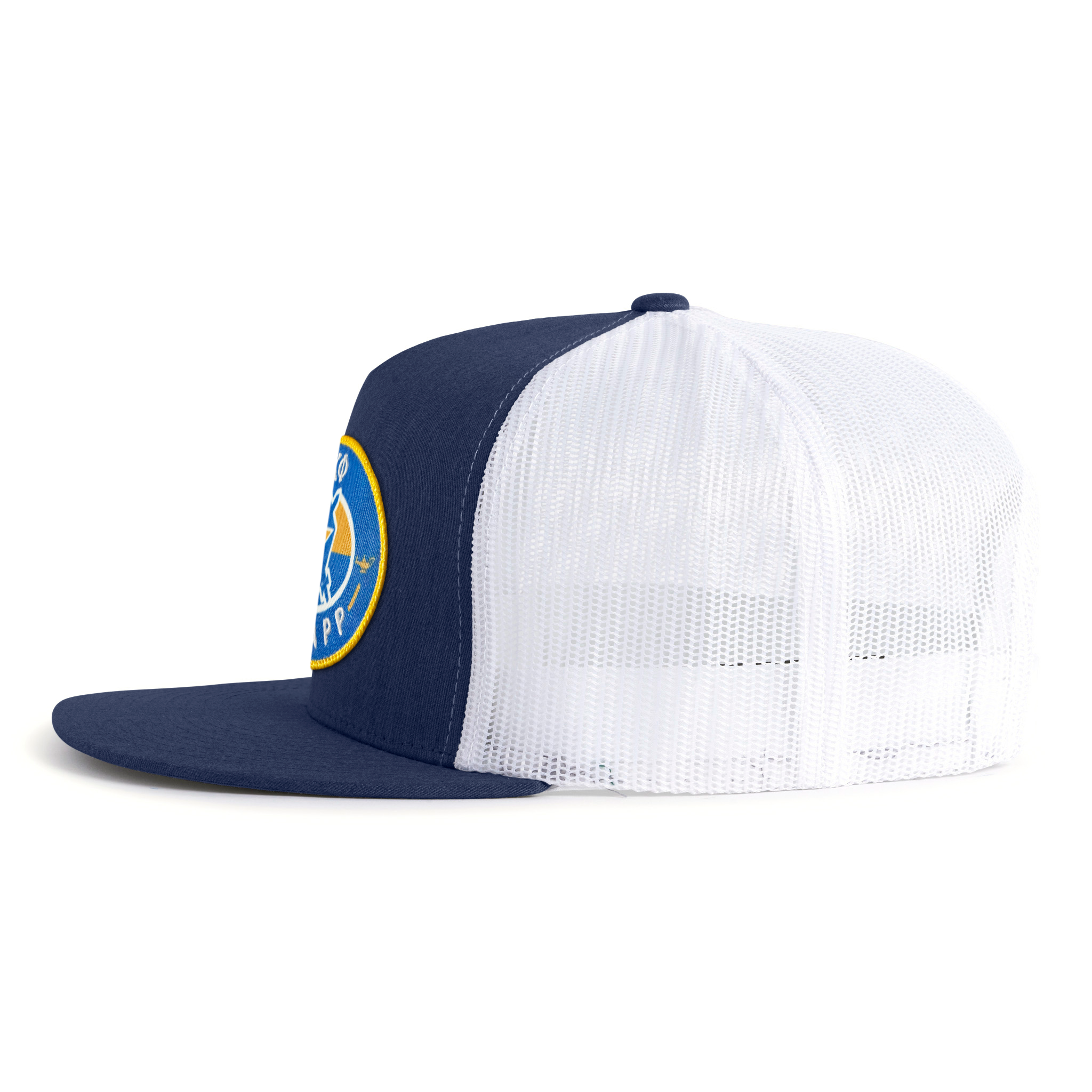 PI KAPP BADGE 5-Panel Flat Navy/White - Tailgate Hats