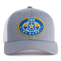 PI KAPPA PHI 6-Panel Curved Frat Hat Grey