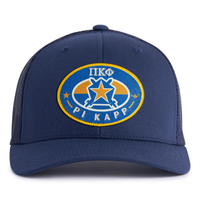 PI KAPP BADGE 6-Panel Curved Navy - Tailgate Hats