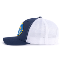 PI KAPP BADGE 5-Panel Curved Navy/White - Tailgate Hats