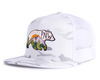 PNW BEAR 6-Panel Flat Camo Hat White