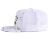 PNW BEAR 6-Panel Flat Camo Hat White