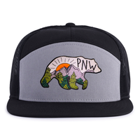 PNW BEAR 7-Panel Flat Snapback