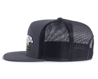 PNW BEAR 7-Panel Flat Bill Snapback, Richardson 168 Grey