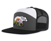 PNW BEAR 7-Panel Flat Bill Snapback, Richardson 168 Black