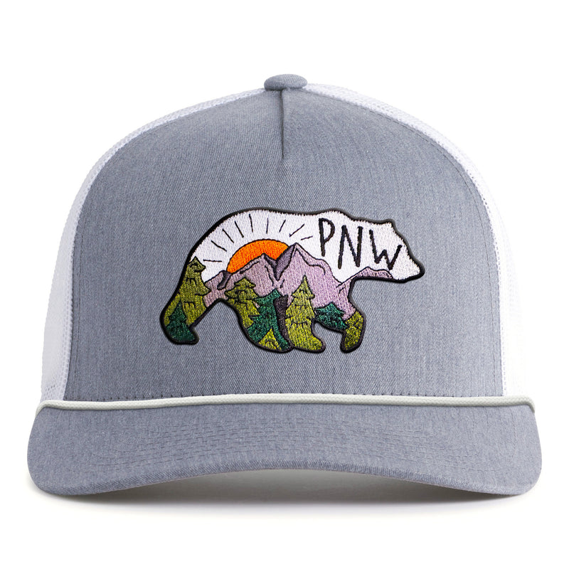 PNW BEAR 5-Panel Curved Rope Hat