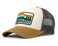 Trucker hat with 'Northwest' logo on a white background
