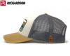PNW WAVES 6-Panel Curved Snapback, Richardson 112 Beige