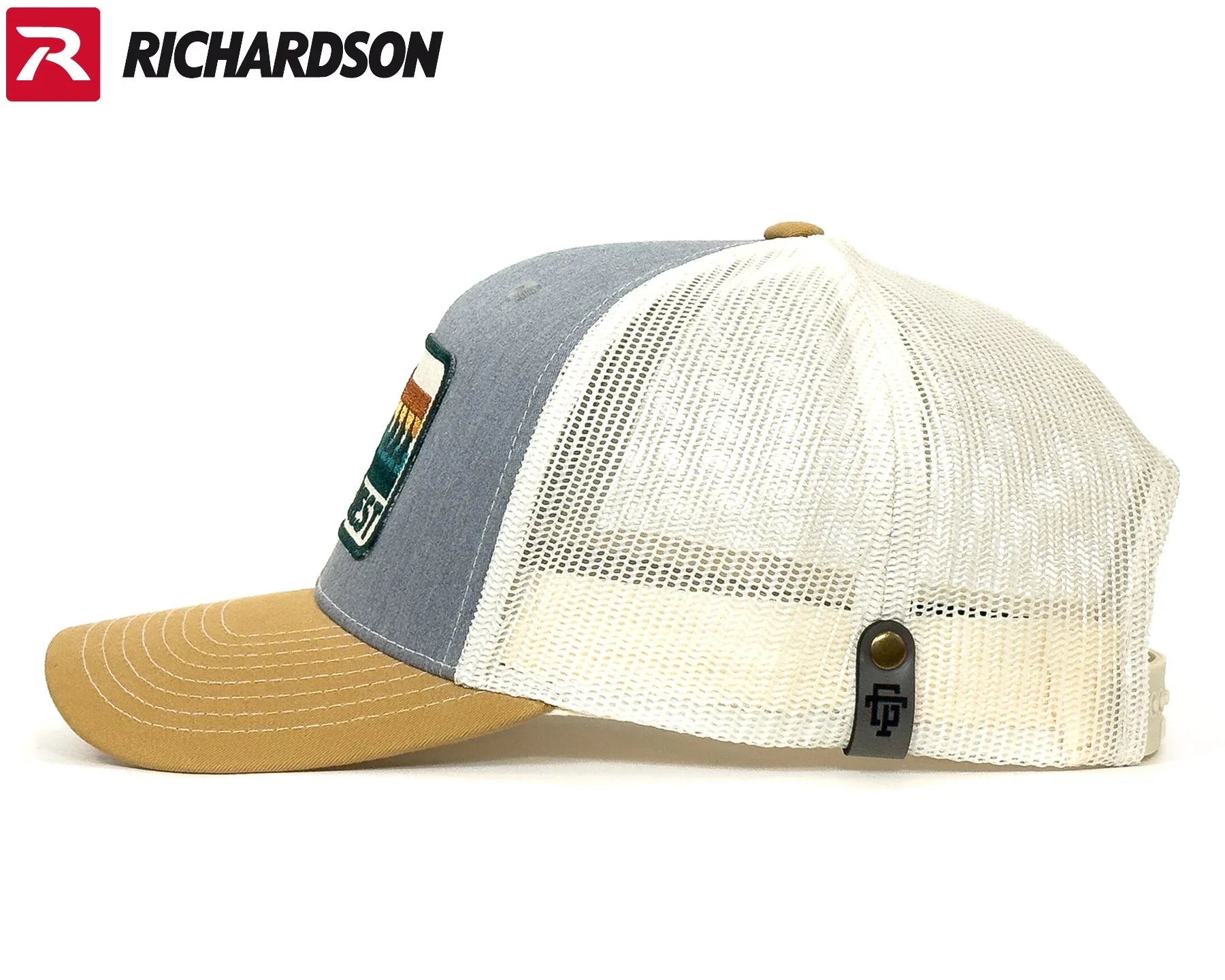 PNW WAVES 6-Panel Curved Snapback, Richardson 112 Grey