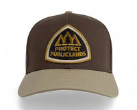 Protect Public Lands Brown Tan Trucker – Richardson 112