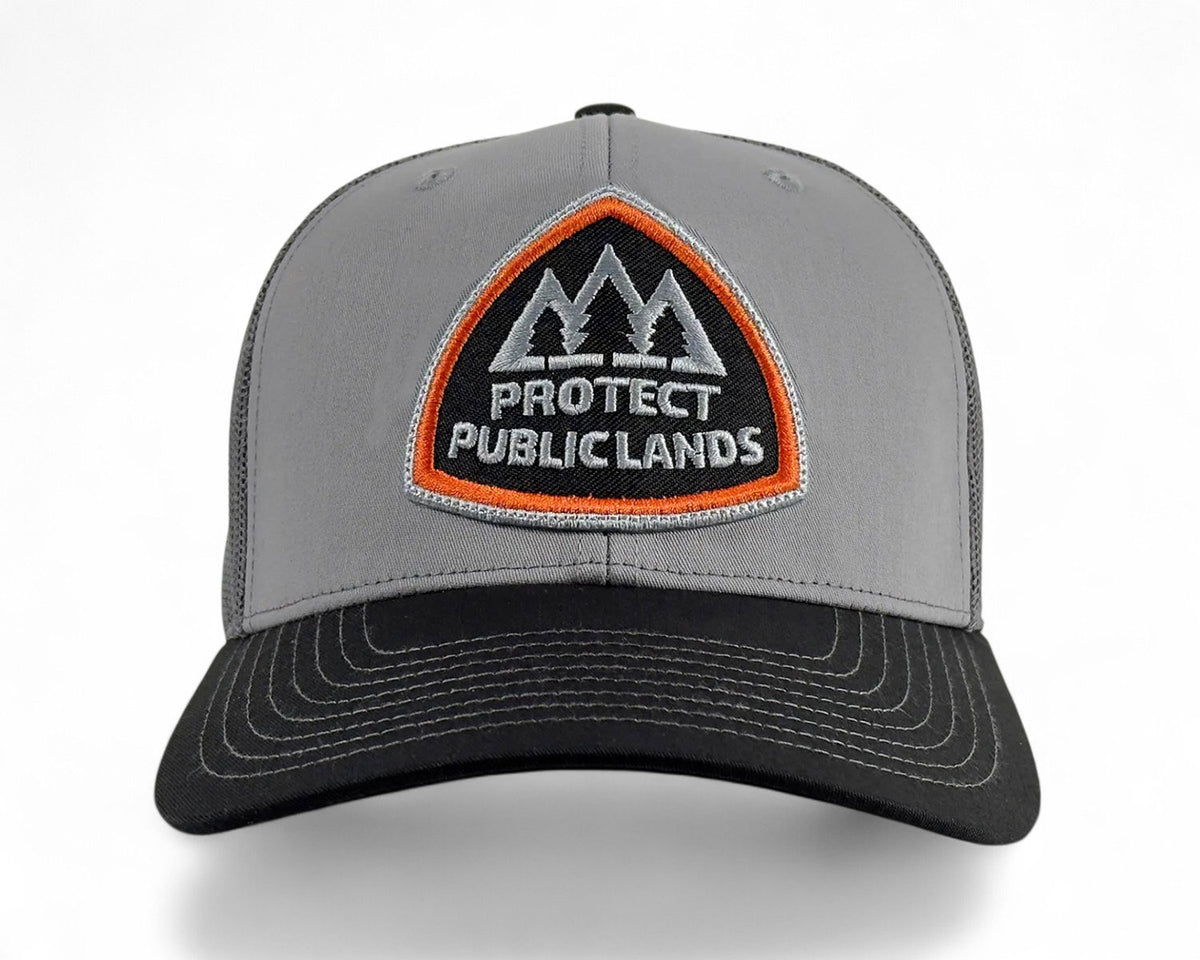 Protect Public Lands Grey Black Trucker – Richardson 112