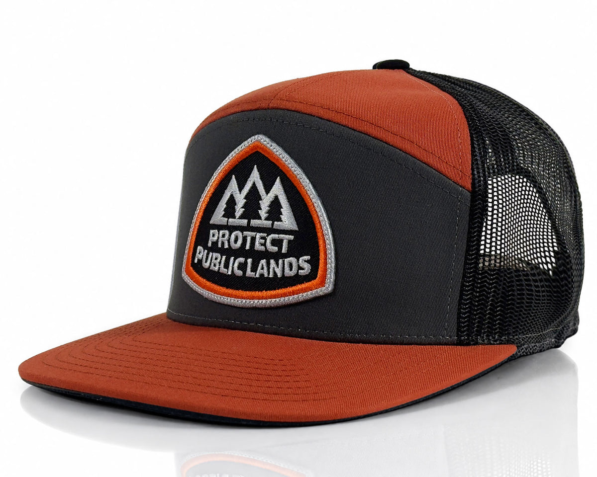 Protect Public Lands Orange Black 7-Panel – Richardson 168