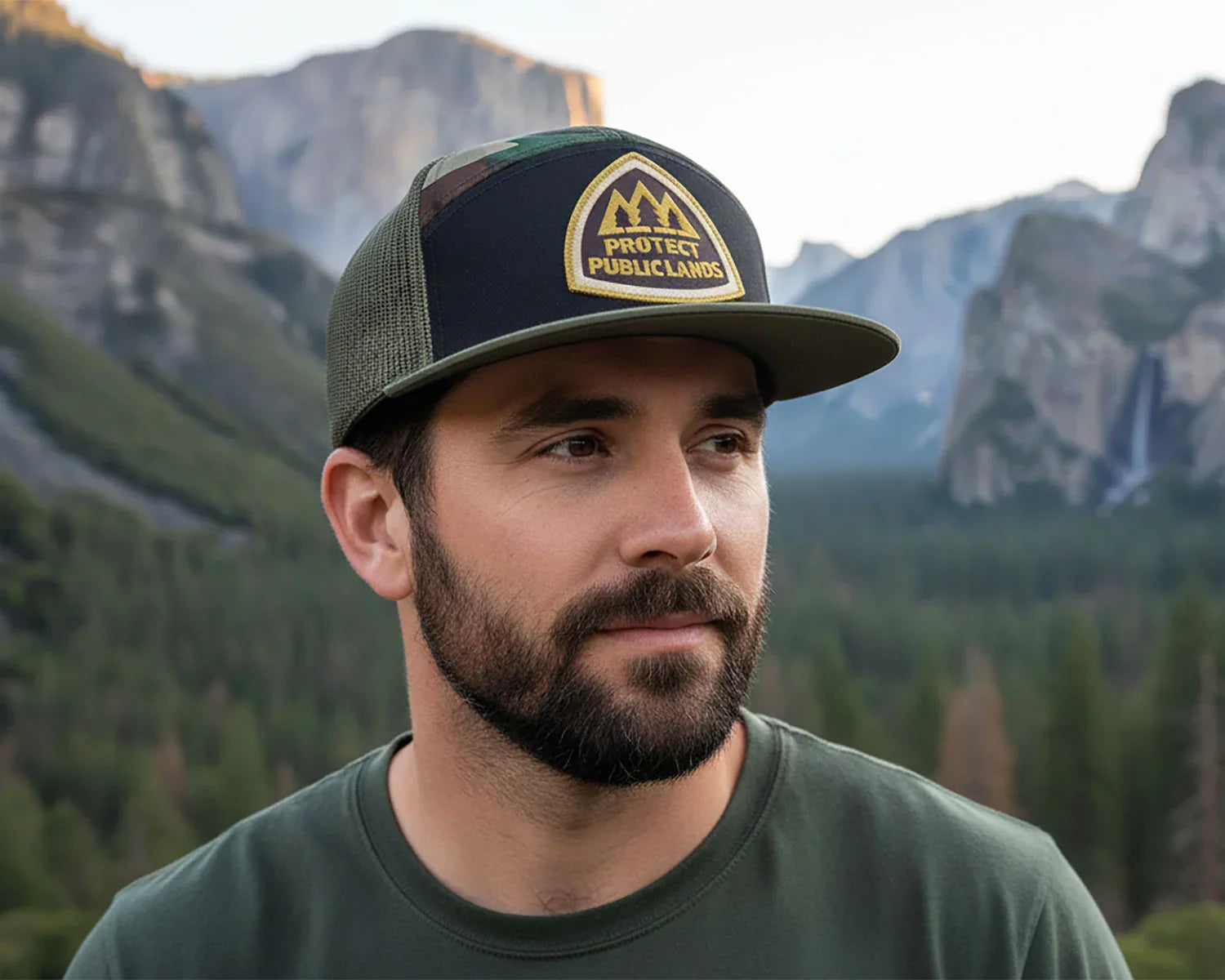 Protect Public Lands Camo Trucker – Richardson 168