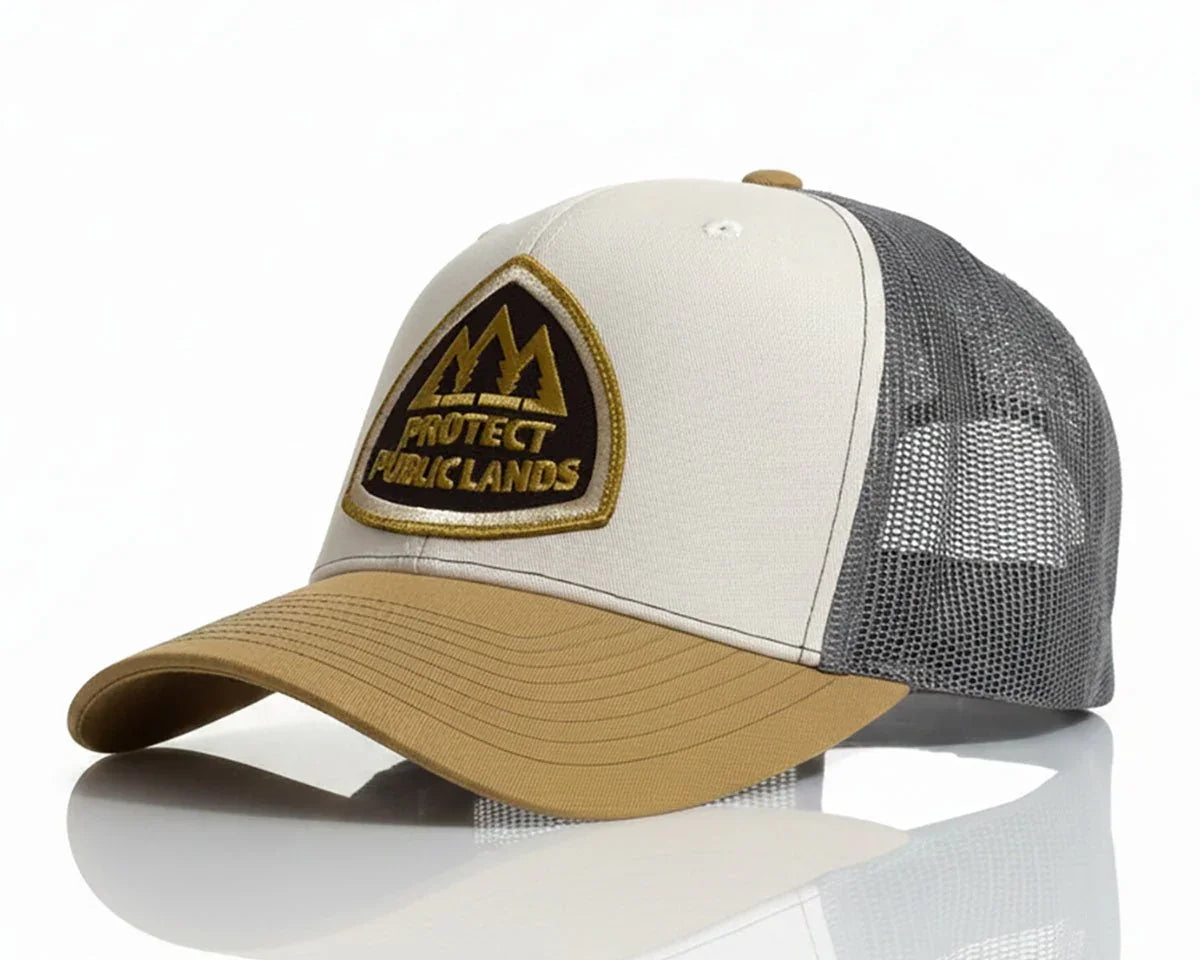 Protect Public Lands Cream Gold Trucker – Richardson 112 - Tailgate Hats