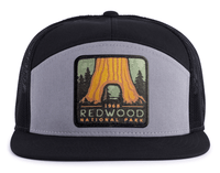 REDWOOD 7-Panel Flat Bill Snapback, Richardson 168 Black