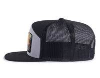 REDWOOD 7-Panel Flat Bill Snapback, Richardson 168 Black