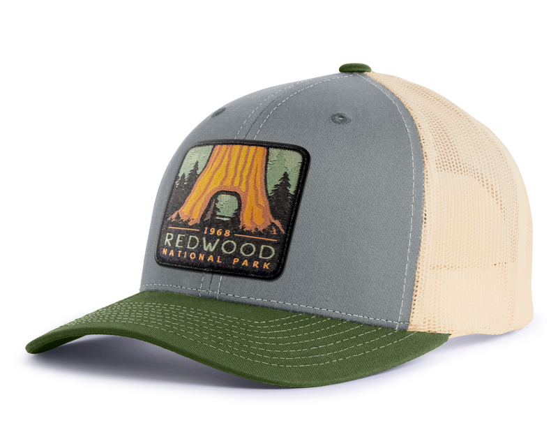 REDWOOD 6-Panel Curved Snapback, Richardson 112 Grey