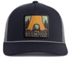 REDWOOD 5-Panel Curved Rope Hat, Richardson 112 Black