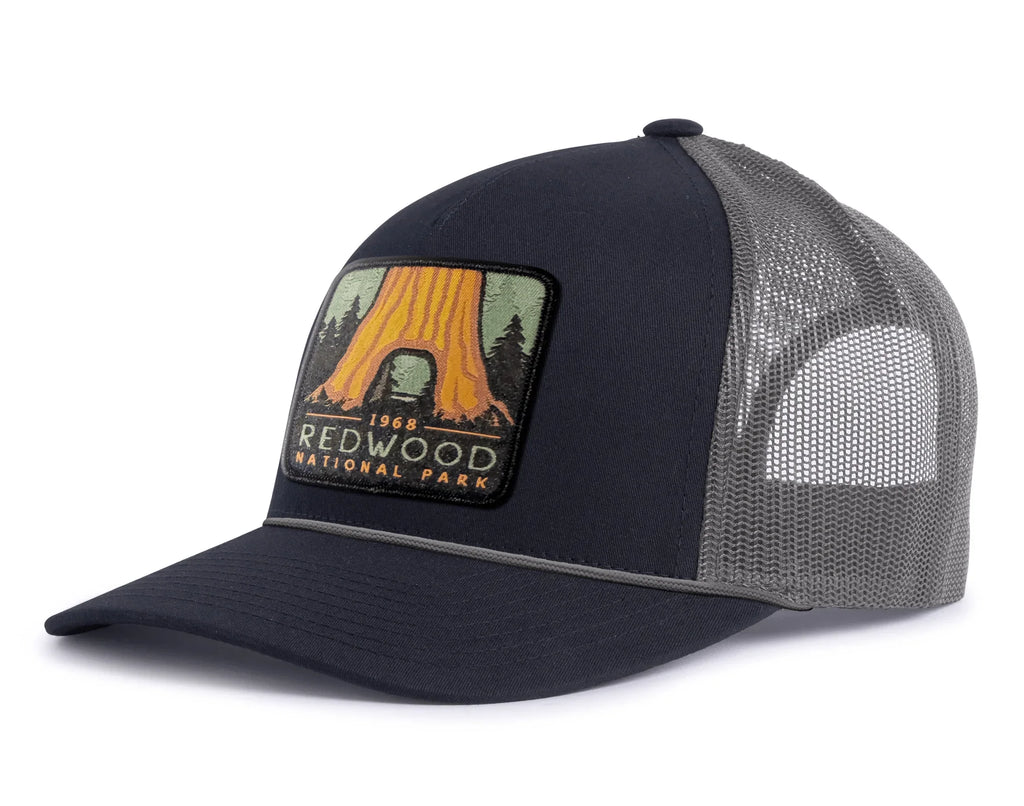REDWOOD 5-Panel Curved Rope Hat, Richardson 112 Black – Tailgate Hats