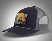 REDWOOD 5-Panel Curved Rope Hat, Richardson 112 Black