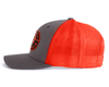 RESPECT BIG FOOT 6-Panel Curved Snapback Orange
