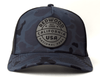 REDWOOD 5-Panel Curved Camo Hat, Richardson 112 Navy