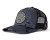 REDWOOD 5-Panel Curved Camo Hat, Richardson 112 Navy