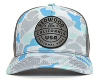 REDWOOD 5-Panel Curved Camo Hat, Richardson 112 Grey