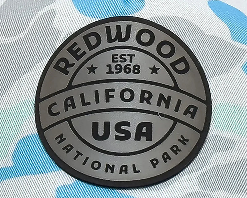 REDWOOD 5-Panel Curved Camo Hat, Richardson 112 Grey