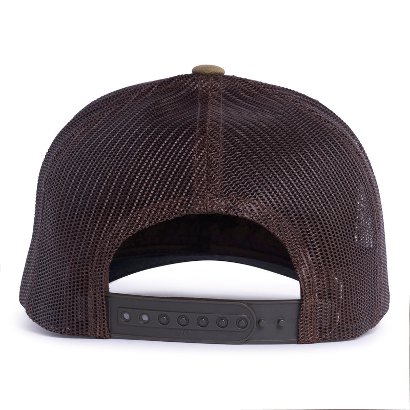 SMOKEY BEAR 6-Panel Curved Camo Hat Brown