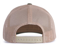 USA BIG FLAG 6-Panel Curved Snapback Green
