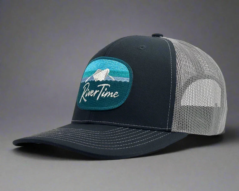 RIVER TIME 6-Panel Curved Trucker, Richardson 112 Navy SPECIAL ORDER ONLY