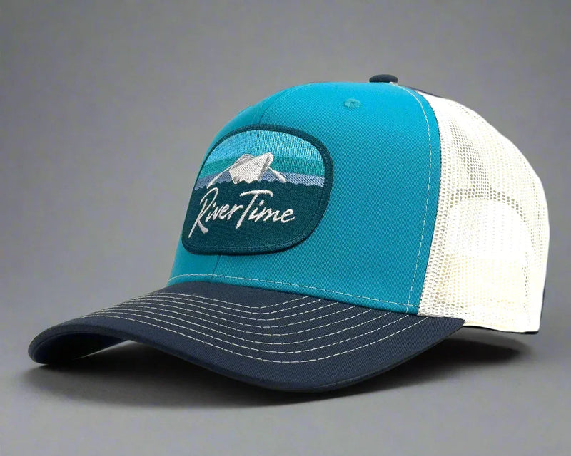 RIVER TIME 6-Panel Curved Trucker, Richardson 112 Teal, SPECIAL ORDER ONLY