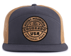 ROCKY MNT WOOD 7-Panel Flat Bill Trucker, Richardson 168 Grey