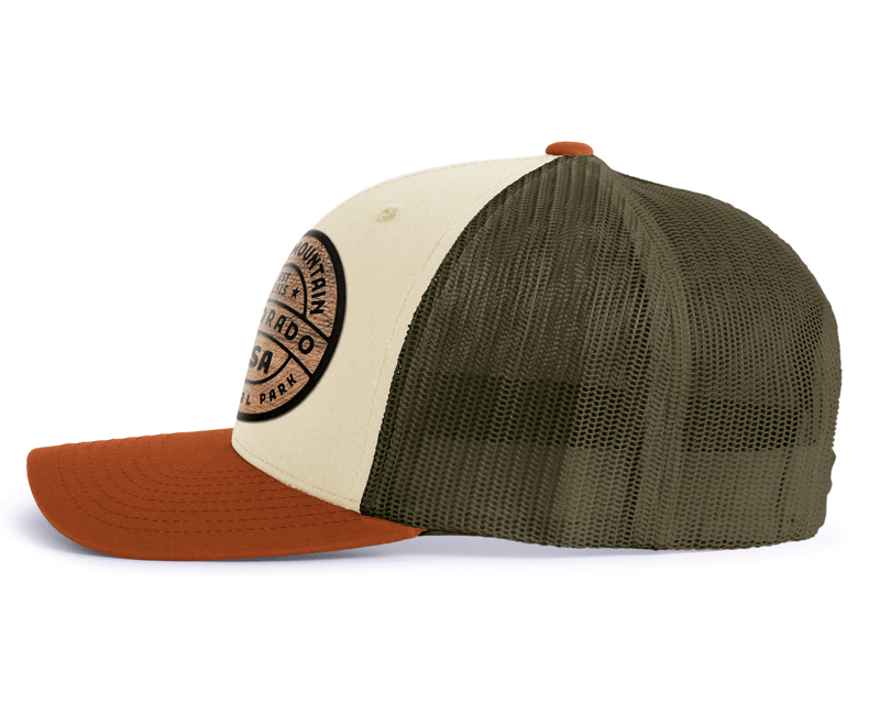 ROCKY MTN WOOD 6-Panel Low-Profile Cap, Richardson 115