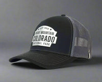 ROCKY MTN 6-Panel Curved Snapback, Richardson 112 XL Black