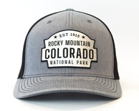 ROCKY MTN 6-Panel Curved Snapback, Richardson 112 XL Grey