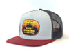 ROCKY MTN 6-Panel Flat Snapback Grey Black