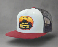 ROCKY MTN 6-Panel Flat Snapback Grey Black