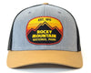 ROCKY MTN 6-Panel Curved Snapback, Richardson 112 Black