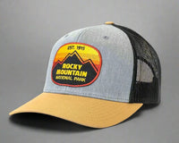 ROCKY MTN 6-Panel Curved Snapback, Richardson 112 Black