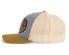 ROCKY MTN WOOD 6-Panel Curved Snapback, Richardson 112 Grey