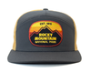ROCKY MTN 7-Panel Flat Bill Trucker, Richardson 168 Grey Gold