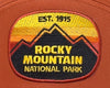 ROCKY MTN 7-Panel Flat Bill Trucker, Richardson 168 Orange