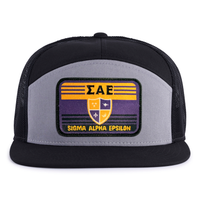 SIGMA ALPHA EPSILON 7-Panel Flat Frat Hat