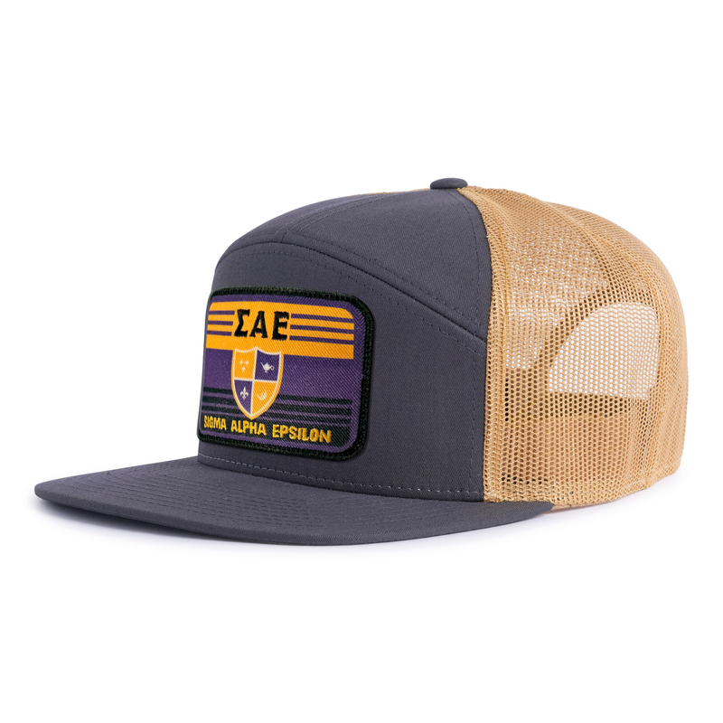 SIGMA ALPHA EPSILON 7-Panel Flat Frat Hat