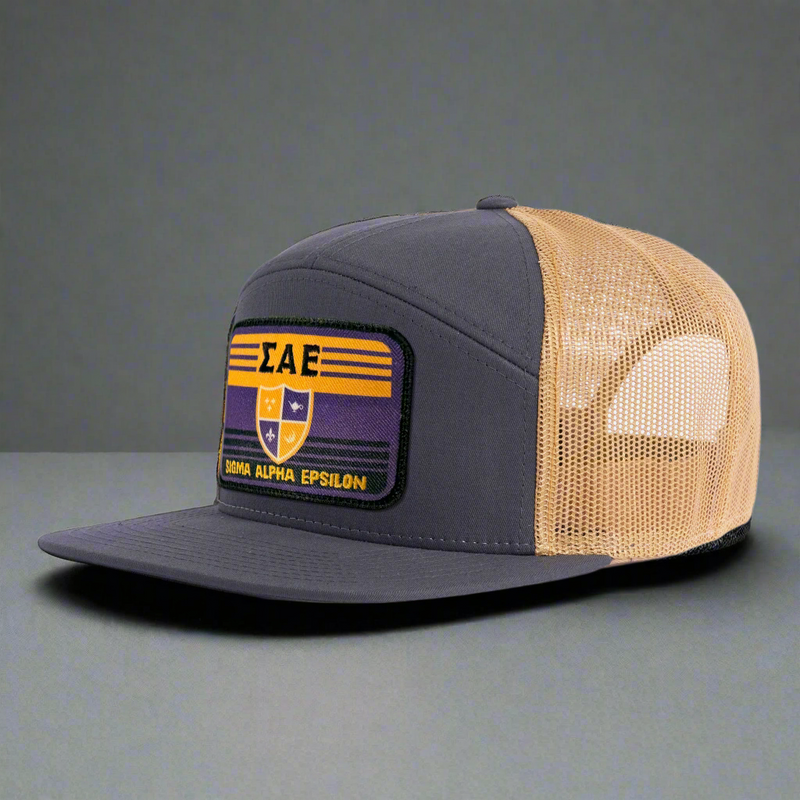 SIGMA ALPHA EPSILON 7-Panel Flat Frat Hat