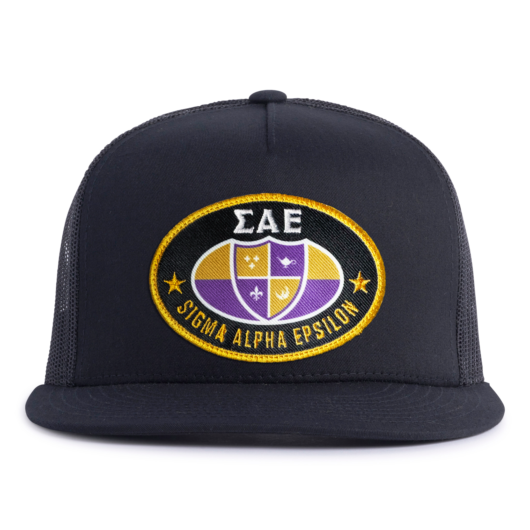 SAE OVAL EMBLEM 5-Panel Flat Black - Tailgate Hats