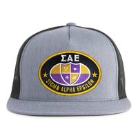 SAE OVAL EMBLEM 5-Panel Flat Grey/Black - Tailgate Hats