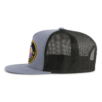 SAE OVAL EMBLEM 5-Panel Flat Grey/Black - Tailgate Hats